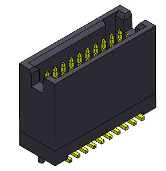 Dwurzędowa głowica skrzynkowa 1,27 mm typu SMT z kołkami 300 V AC/DC