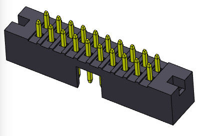 Nagłówek skrzynki 500 V AC / DC 2 mm dwurzędowy prosty typ zanurzenia H = 5,60 mm