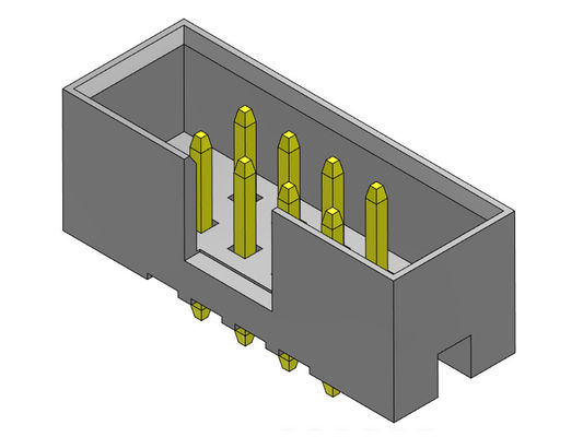 Nagłówek skrzynki 500 V AC / DC 2 mm dwurzędowy prosty typ zanurzenia H = 5,60 mm