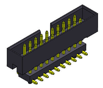 2.00mm Podwyższone złącze SMT Dip Box Header 2 * 4-2 * 25Pin Nylon6T 2AMP
