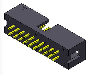 Dwurzędowy prosty dip 2,54 mm Box Header 2 * 3-2 * 32Pin 600 V AC / DC