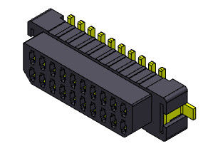 06-30 Pin SMT Płyta do złącza płytki Rozstaw 1,00 mm UL94V0 LCP