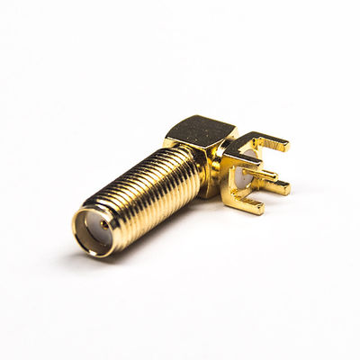 Złącze koncentryczne SMA RF Złącze koncentryczne PCB 20 mm pod kątem prostym