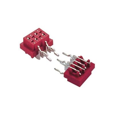 Gniazdo PCB złącze typu zanurzeniowego 1,27 mm * 1,5 mm żeńskie kątowe