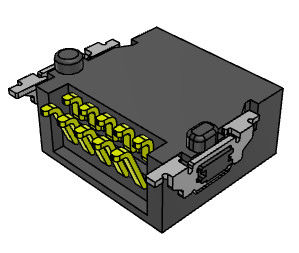 Złącze męskie L 10,00 mm High Speed ​​Board To Board Kąt prosty 90